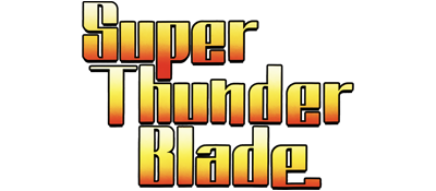 Super Thunder Blade logo for Sega Mega Drive